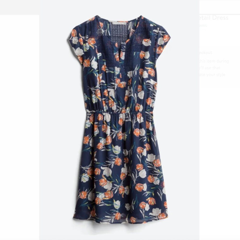 DANIEL RAINN Vika Crochet Detail Dress.  L NWT